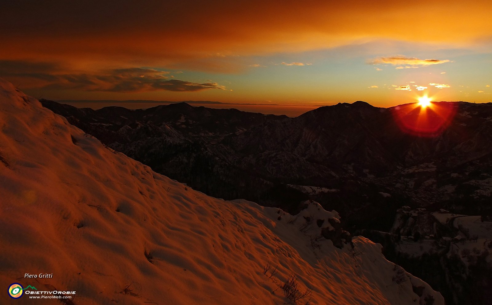 41 Il sole scende dietro il Linzone.JPG